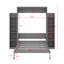 Lit escamotable double avec tablettes et DEL-2091188994