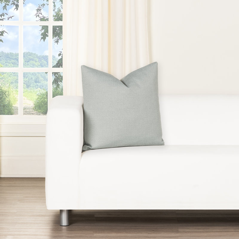 Birch Lane Coolidge Throw Pillow Throw, Feather, Sky Blue, Square 20"