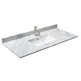 48'' Marble Single Bathroom Vanity Top with Sink
