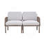 Canapé de jardin pour l'intérieur et l'extérieur avec canapé et coussins moelleux pour l'extérieur