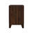 Walnut Finish Nightstand With 2 Ample Drawers