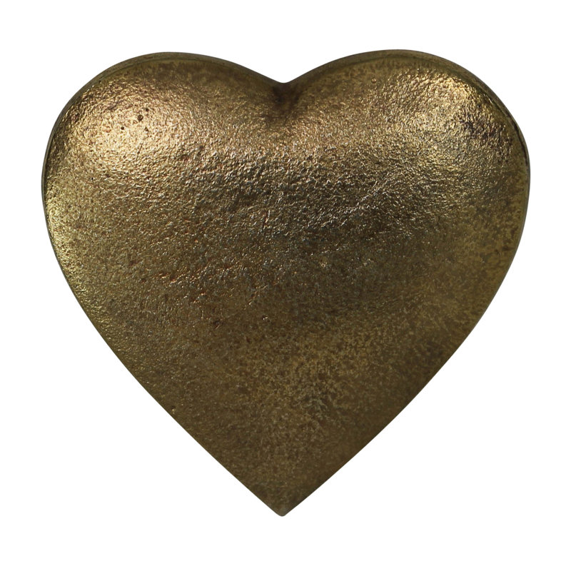 Heart Box, Antique Gold