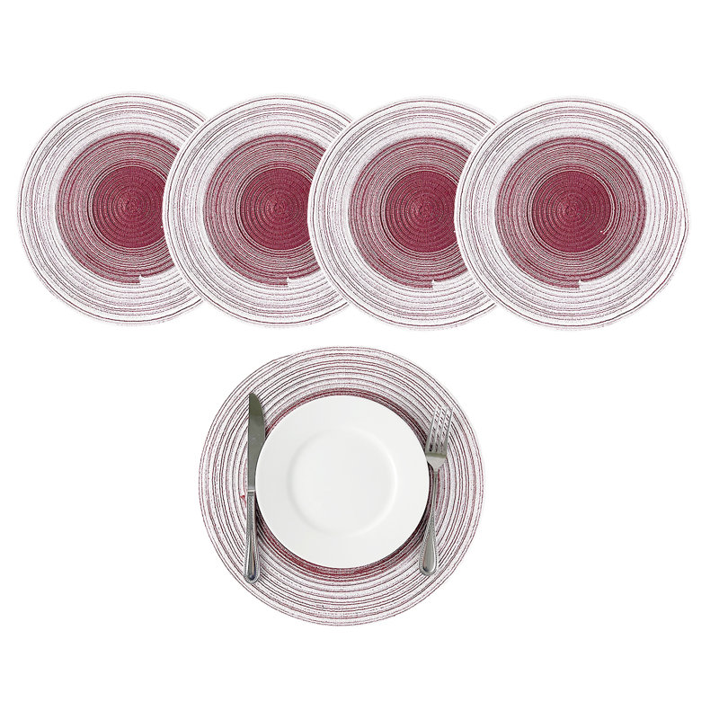 Ensemble de napperons 4 pièces Almut, Rouge