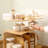 Accent Side Table with Bamboo Base-98284318