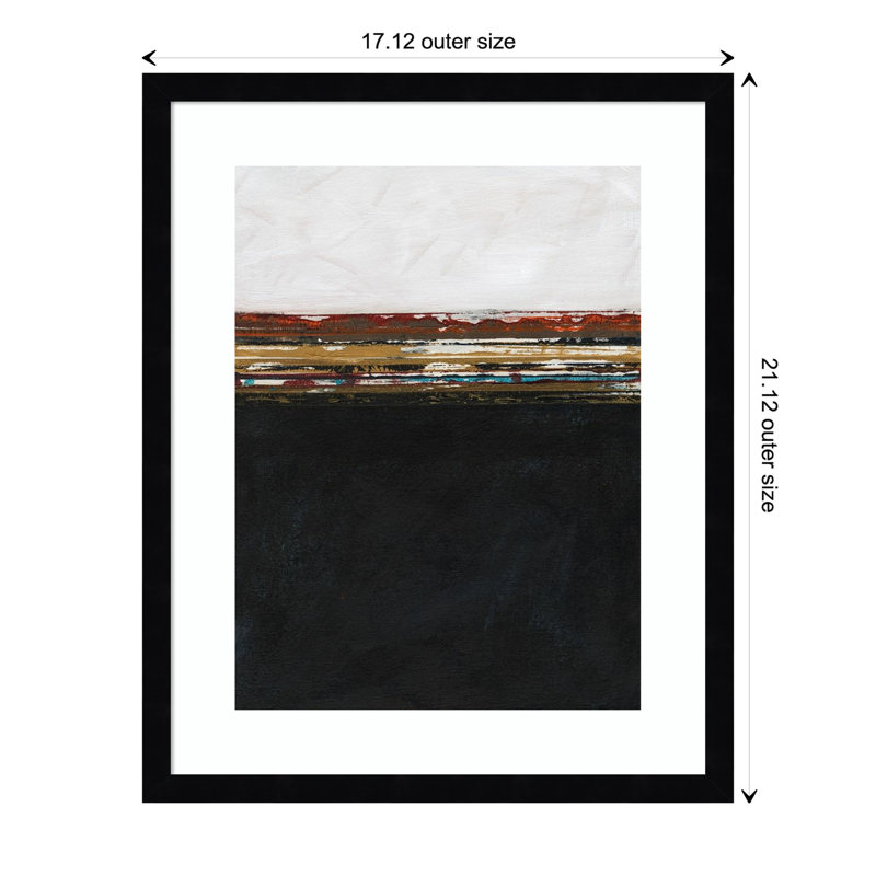 A Sense Of Space I by Jodi Fuchs, 21.12" H x 17.12" W x 0.88" D, Black Framed Paper