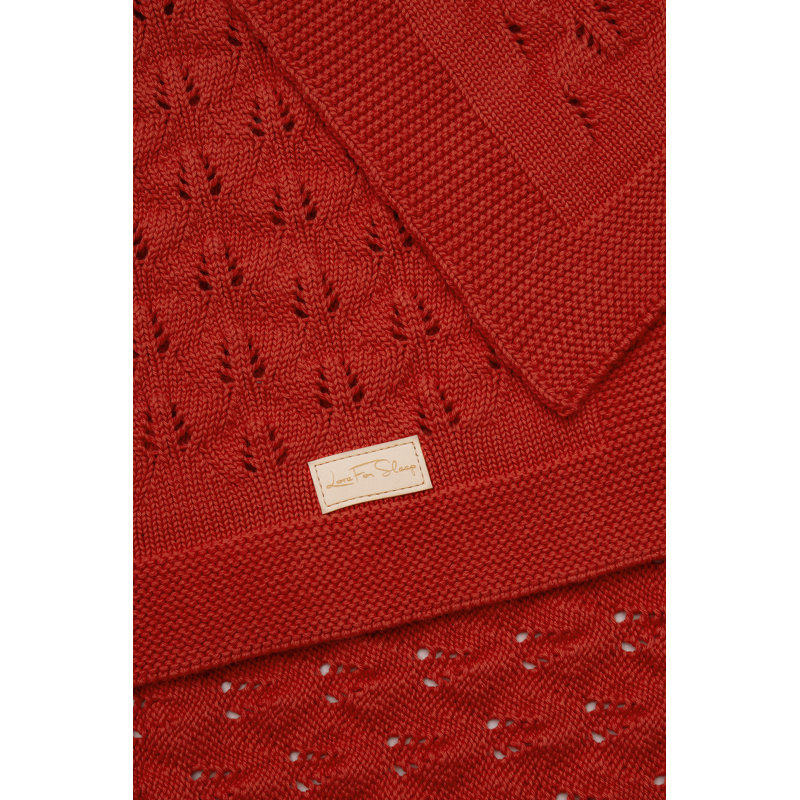 Cotton Baby Blanket, Red