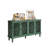 Buffet Cabinet With Floral Carvings And Adjustable Shelves, Accent Cabinet