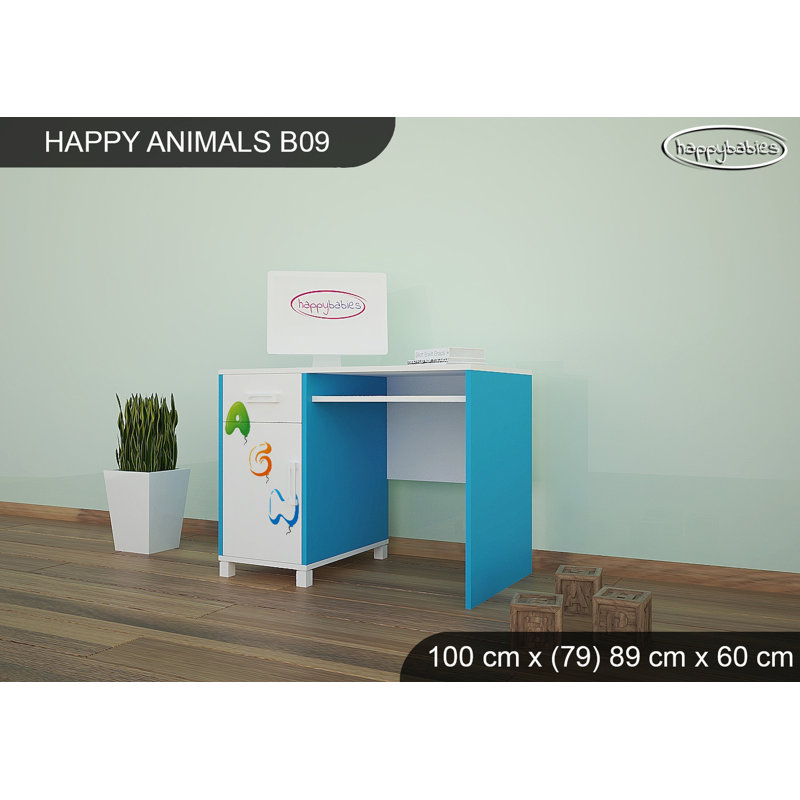 100cm Writing Desk, Blue
