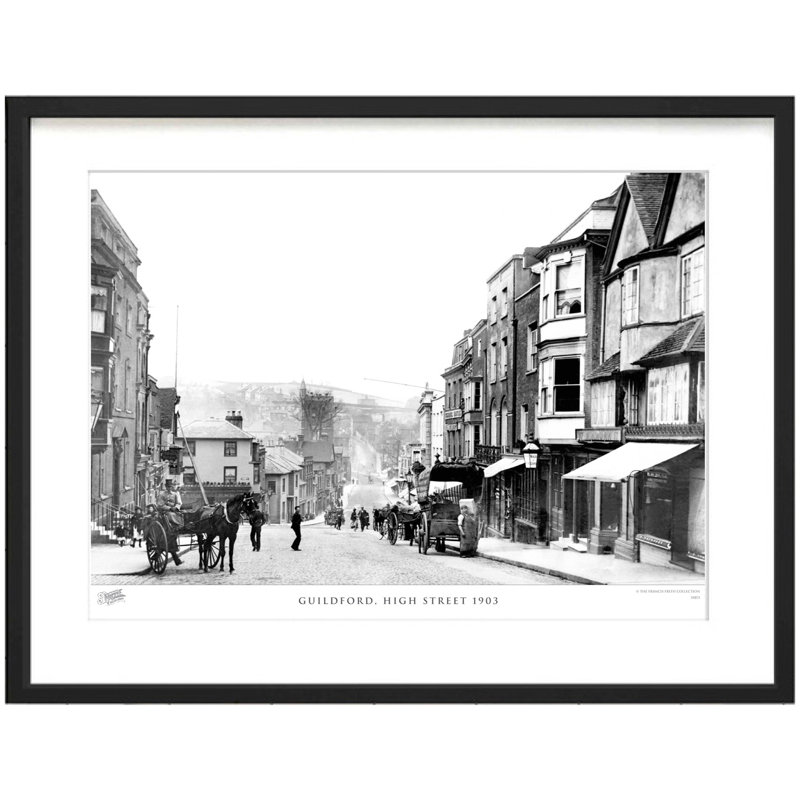 Guildford, High Street 1903 by Francis Frith - Single Picture Frame Print, 28cm H x 36cm W x 2.3cm D