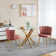 Modern dining chair(set of 2 ) with iron tube legs, velvet and comfortable backrest, suitable for dining room, living room, cafe, simple structure.
