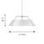 Luminaire suspendu conique unique à 3 lumières Lally-935289552-935096439