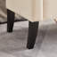 Banc de salon 51,5 "en velours beige avec rangement - Tabouret de style moderne et fonctionnel
