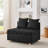 Convertible Sleeper Sofa Chair Adjustable Backrest Recliner With Pullout Sofa Bed With Wheels, Modern Linen Fabric For Living Room For Tight Spaces-1783857035
