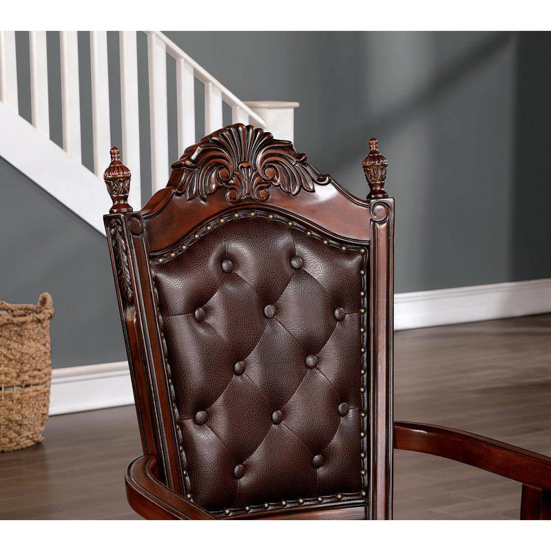Sekina 19.25'' H Faux Leather Upholstered Armchair