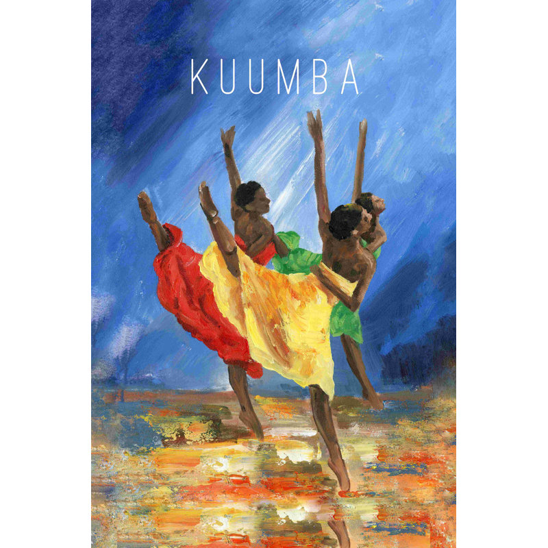 «Kuumba Kwanzaa Dance», art textuel sur toile tendue, H 30 po x l 20 po
