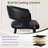 Mid-Century Modern Dining Chairs, Faux Leather Upholstered with Arms, Water-Resistant and Metal Legs-124571350-124571354