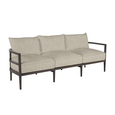 Santa Barbara 86.63" Wide Outdoor Patio Sofa with Cushions