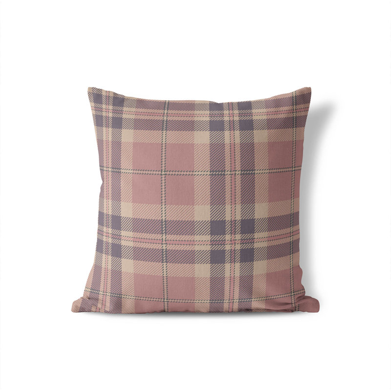Coussin Vinny, H 20 po x l 20 po, Rose / mauve