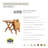 Square Teak Folding Outdoor Side Table , 20'' in. W 20'' in. D