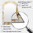 Gold And White Marble River - Marble Arch Unique Wall Mirror Decor, Gold Asymmetrical Large Mirror, Printed Metal Art-836120914