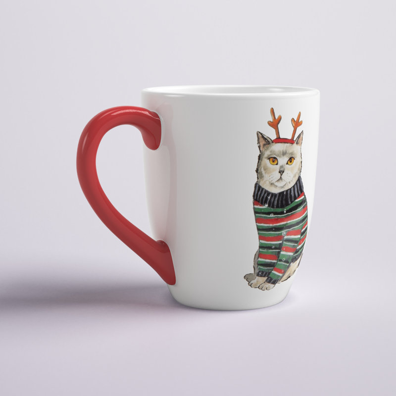 Agne Cat Christmas Mug