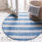Simoes Striped Blue/Gray Indoor / Outdoor Area Rug-1075683299