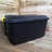 Samuel Alexander 77cm W Plastic Lockable Deck Box with Wheels in Black