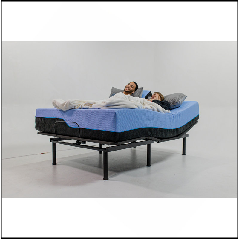 Renew 11 Inch Flex Head Latex Foam Mattress And Adjustable Base Bundle, Queen