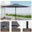 250 cm Patio Umbrella Outdoor Heavy Duty Market Umbrella-1035017929-1035085363
