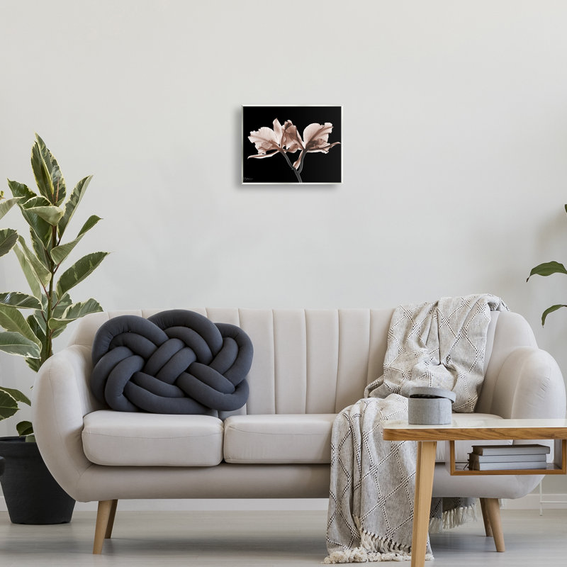 «Mocha Orchids on Black», art mural par Albert Koetsier