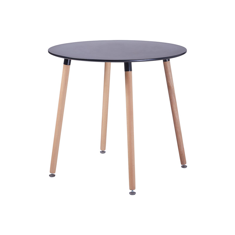 Tyrion Four Leg Coffee Table, Black Top/Brown Base