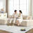 Compression Sectional Couch With Comfy Chaise,Irregular L-Shaped Compression Sofa With Deep Seat-1988352872