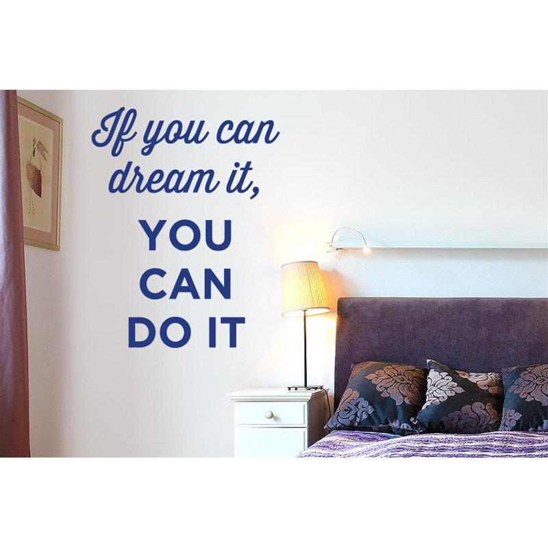 Non-Wall Damaging Wall Decal, Medium, Dark Blue