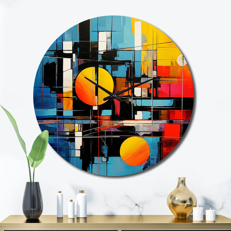 Horloge murale Mid-Century, Très grand