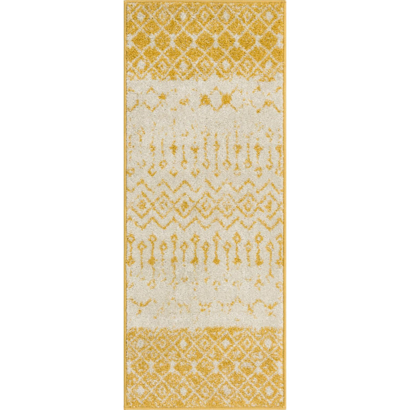 Abstract Indoor Rug, Runner 2' x 5'