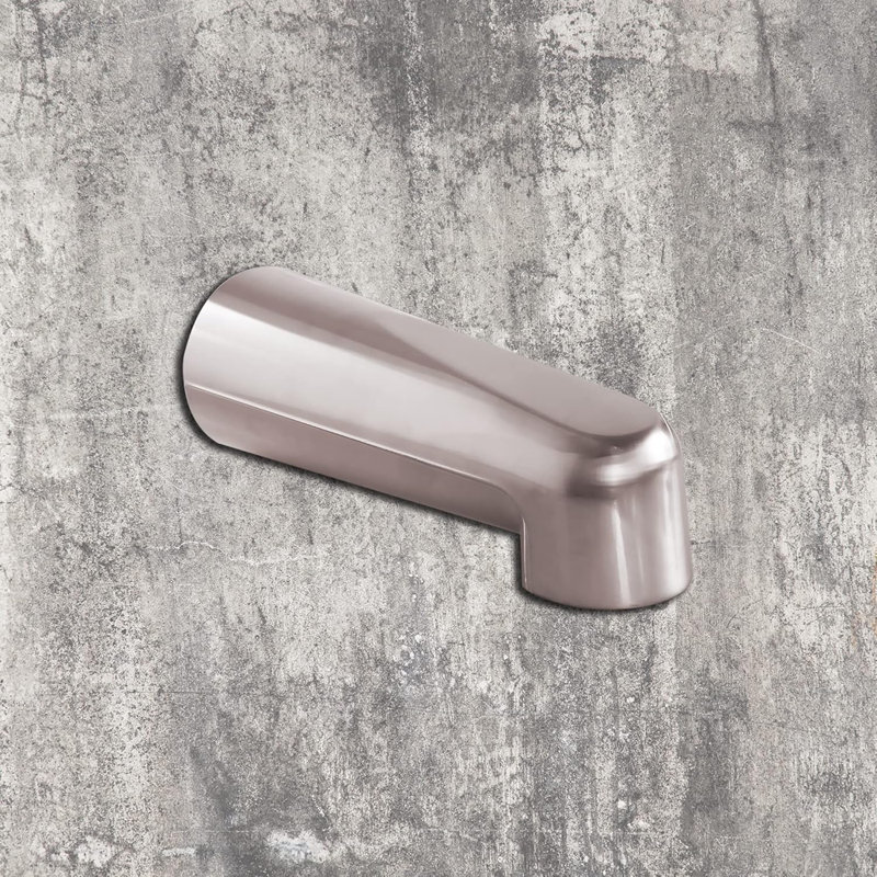 ATAYAL Slip On Universal Bathroom Tub Spout Without Diverter, Durable Heavy Duty Metal Bathtub Faucet Without Shower Diverter - 7 Inches 1/2" Copper Pipe