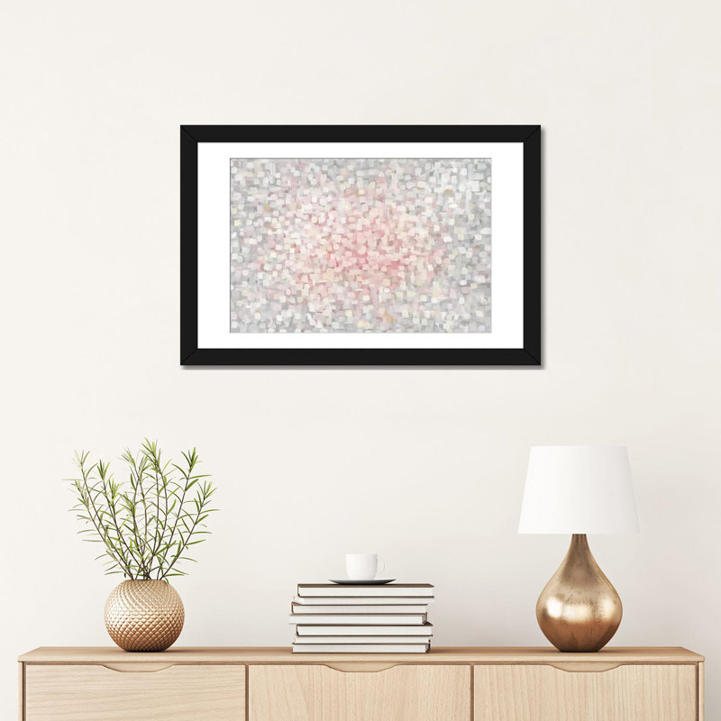 «Subtlety», reproduction sur toile, Papier d'art encadré noir, H 16 po x l 24 po x P 1 po, Blanc
