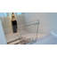 Glass Mount Handrail Bracket with Square Rose and Curved Plate-70705772