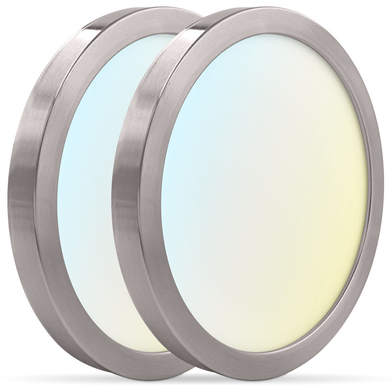Rosalie LED Flush Mount, Brushed Nickel