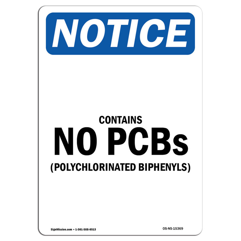 Ne contient aucun signe de polychlorobiphényle
