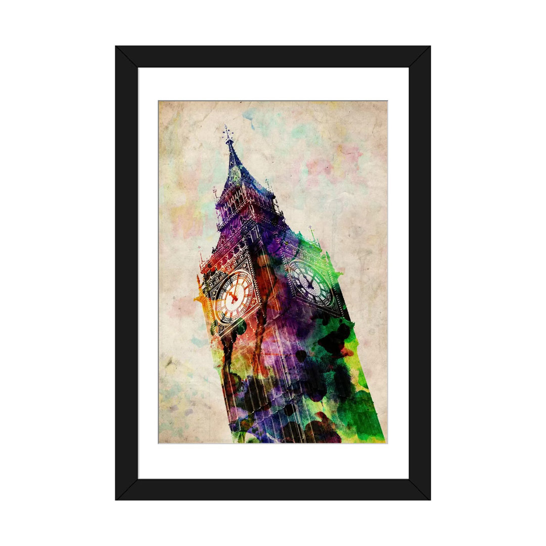 'London Big Ben' by Michael Tompsett Graphic Art on Canvas iCanvas Mat 