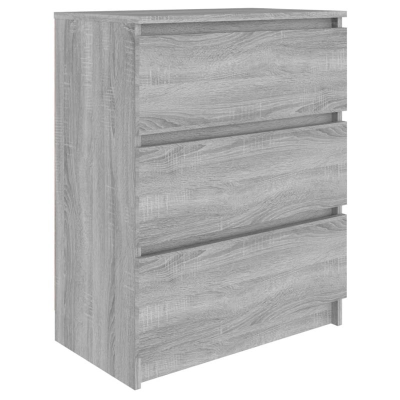 Chubbuck 3 - Drawer Rectangle Accent Chest, Grey Sonoma