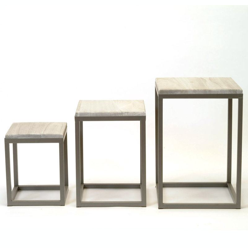 Ensemble de 3 tables emboîtables Edwina