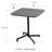 Yossif Outdoor Table In Natural With Column And Base In Black-692397140