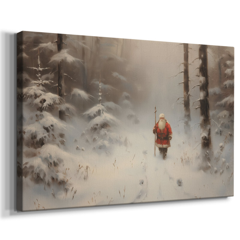 Sugar Pines Carol - Toile tendue avec châssis de qualité supérieure, H 60 po x l 40 po