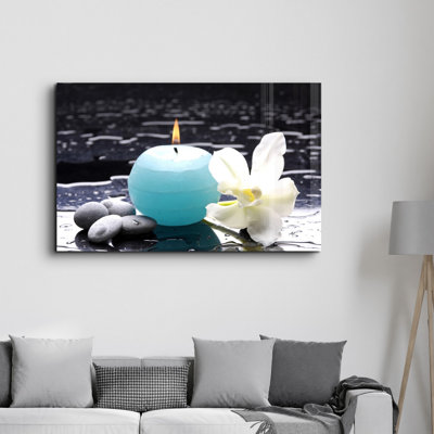 Elegant Tempered Glass Wall Art Painting, 13.8 x 21.7 inches | 100% Tempered Glass, Thickness: 0.16 inches | UV Printed for Vibrant Colors | Perfect for Home Decor, Living Room, & Office Spaces