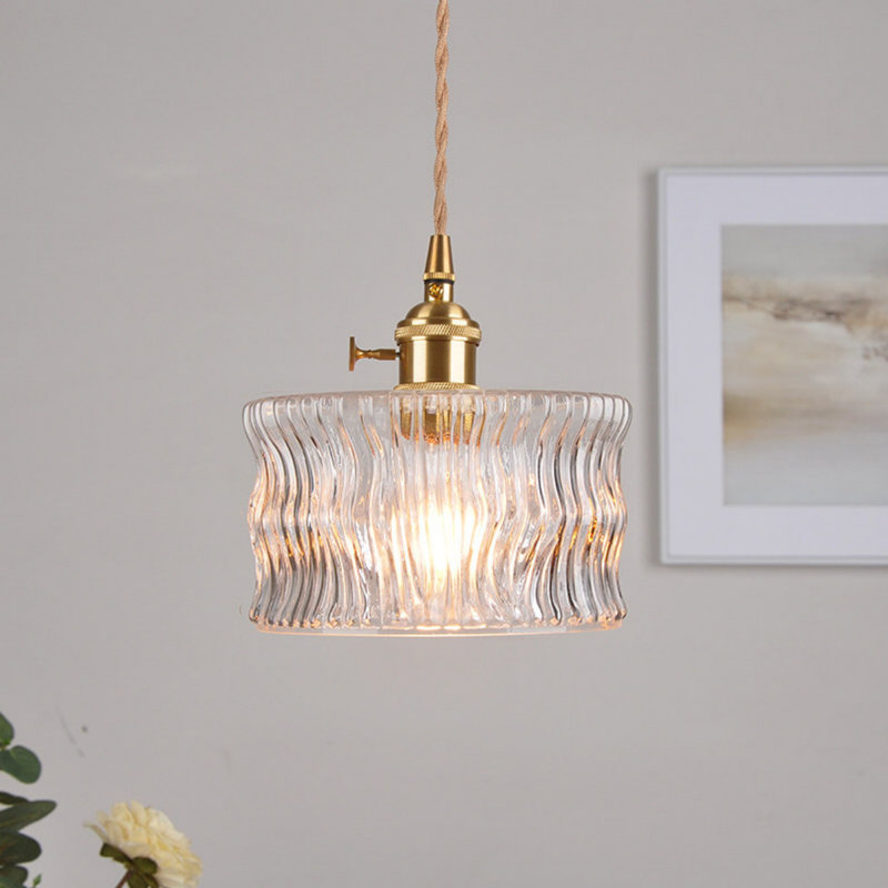 Luminaire suspendu en verre Water Ripple