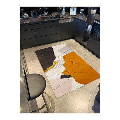 Tapis lavable à motif peint à motif peint