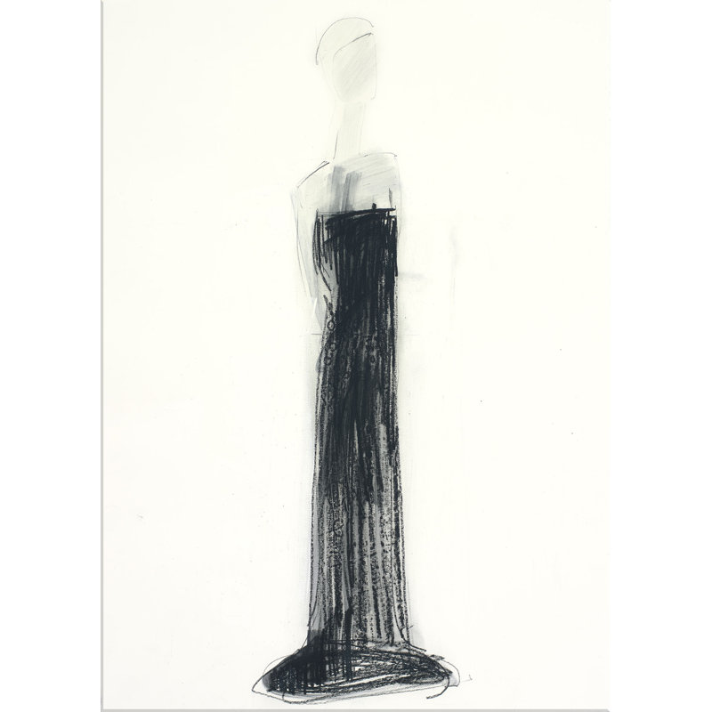 " Skinny Black Dress "