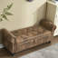 Button Tufted Upholstered  Storage Ottoman-1244991749